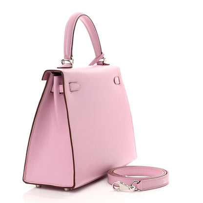 Hermes Epsom Kelly Sellier 25 Mauve Sylvestre 3 of 11
