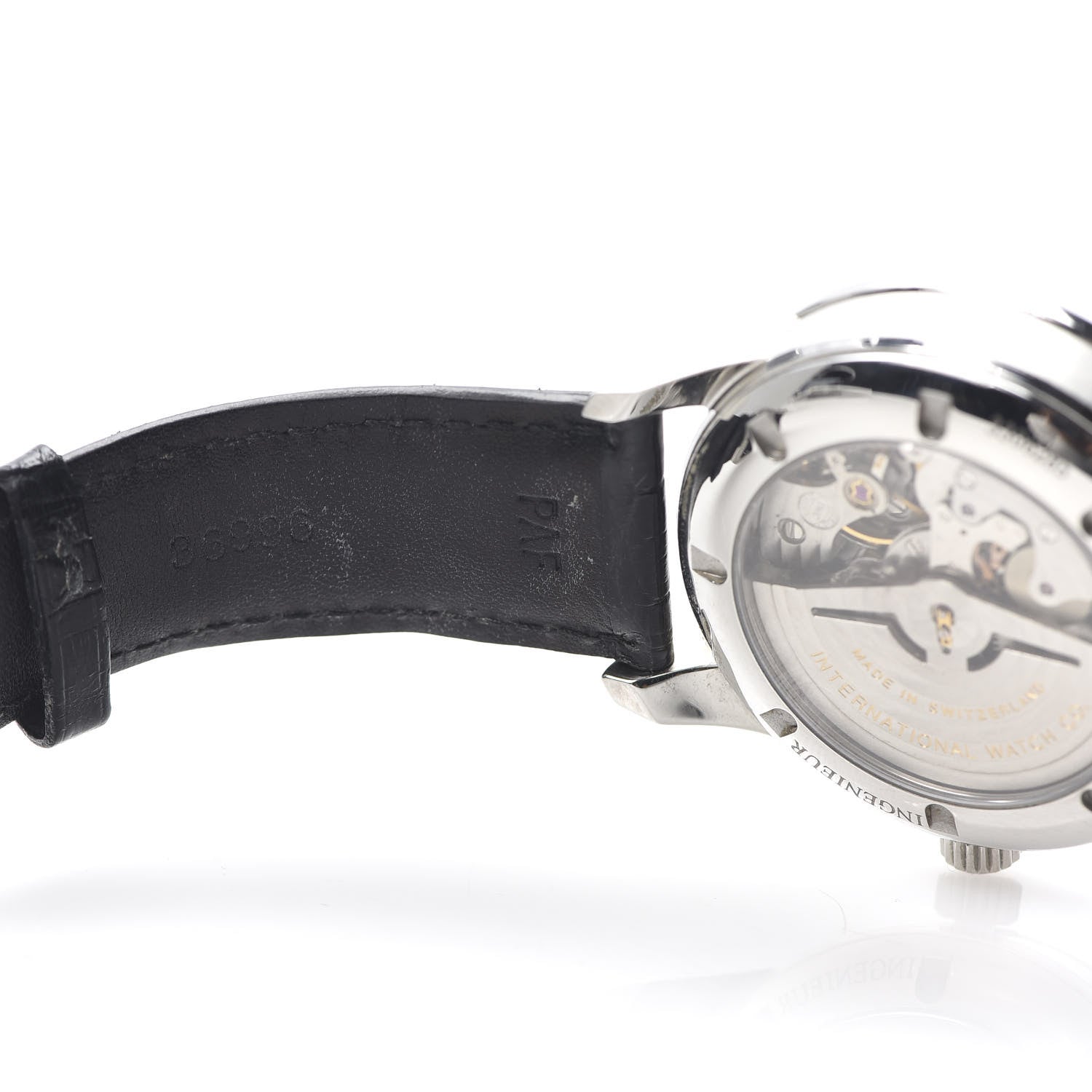 IWC Stainless Steel Alligator 42.5mm Ingenieur 1955 Automatic Watch Black IW323301 7 of 7