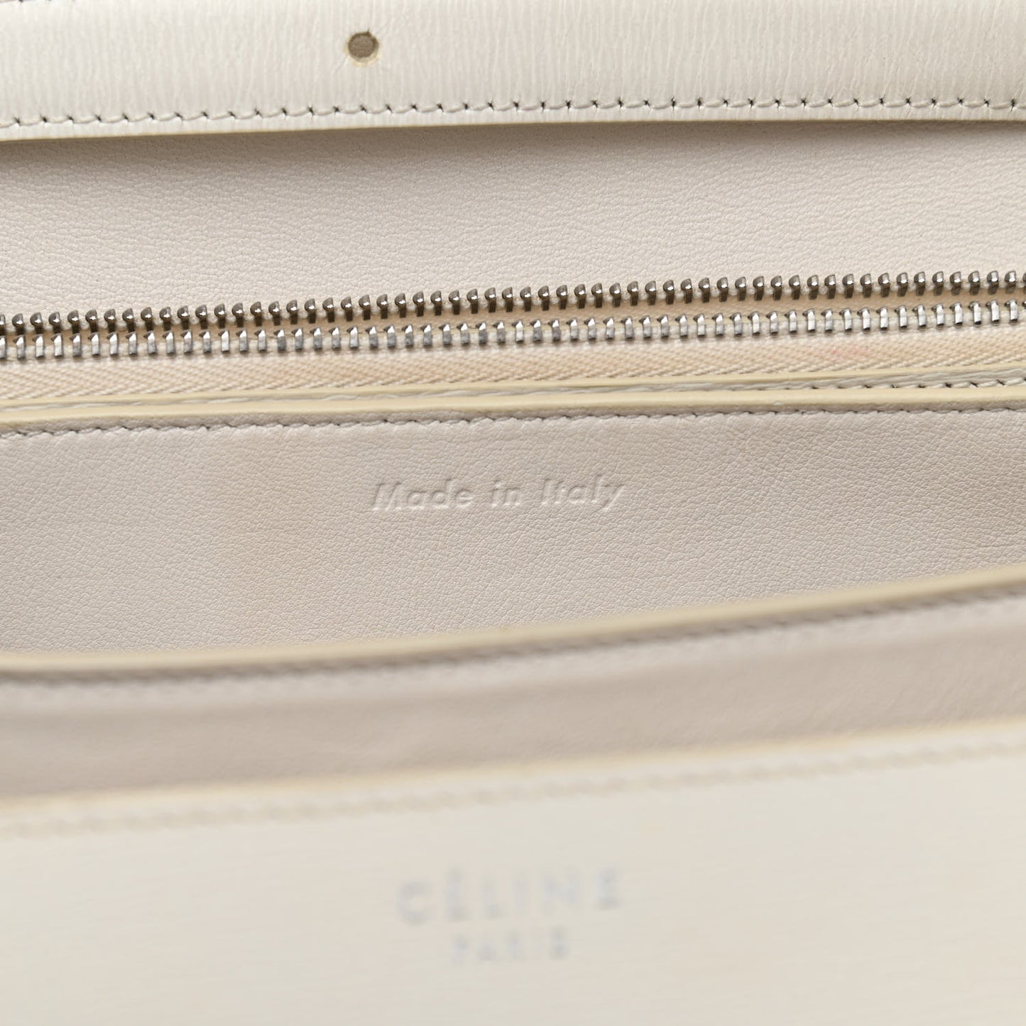 Liege Calfskin Medium Classic Box Flap Bag White