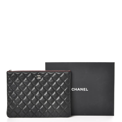 Chanel Caviar Quilted Medium Cosmetic Case Black 8 of 8