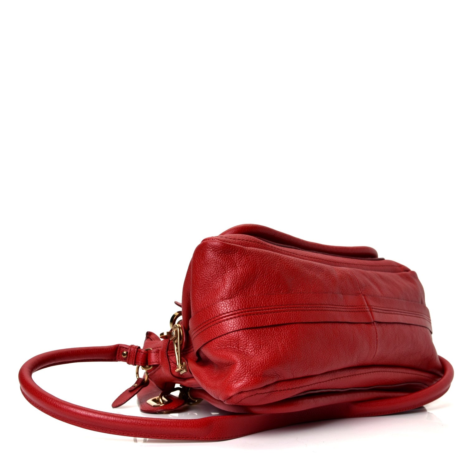Chloe Calfskin Medium Paraty Peony Red 3 of 4