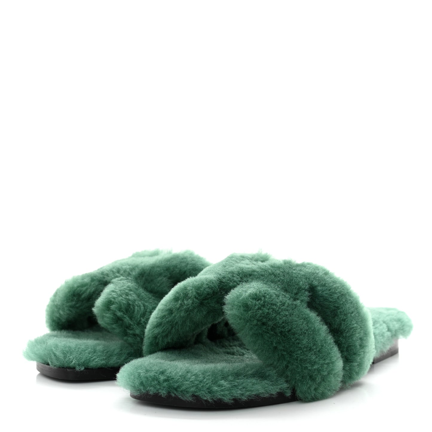 Woolskin Oran Sandals 37 Vert Anglais