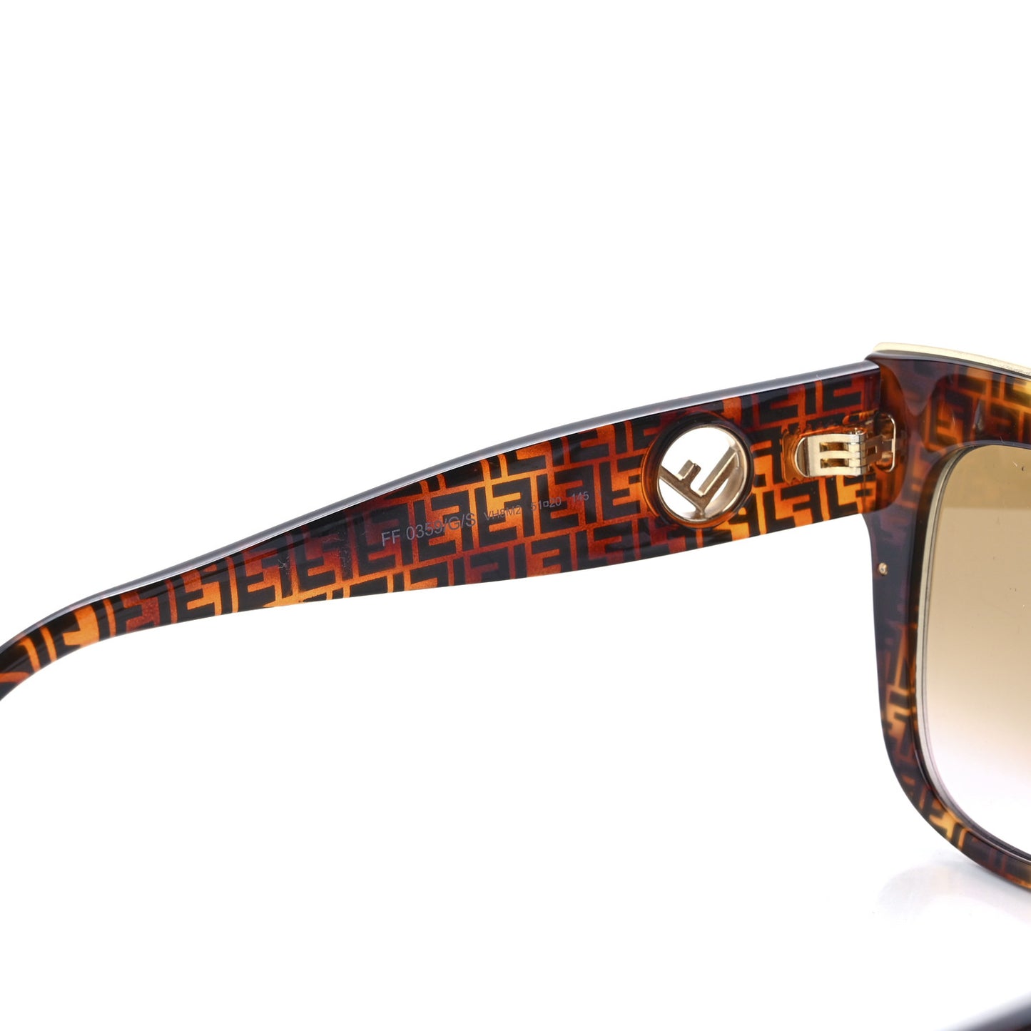 Acetate F is Fendi FF Cat Eye Sunglasses FF 0359/G/S Havana