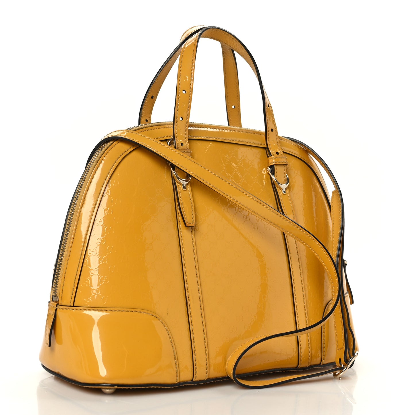 Patent Microguccissima Small Nice Top Handle Dome Bag Bumblebee