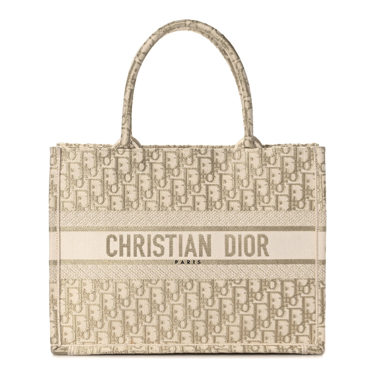 Christian Dior Oblique Medium Book Tote Gold Multicolor 1 of 17