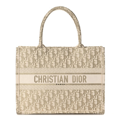 Christian Dior Oblique Medium Book Tote Gold Multicolor 1 of 17