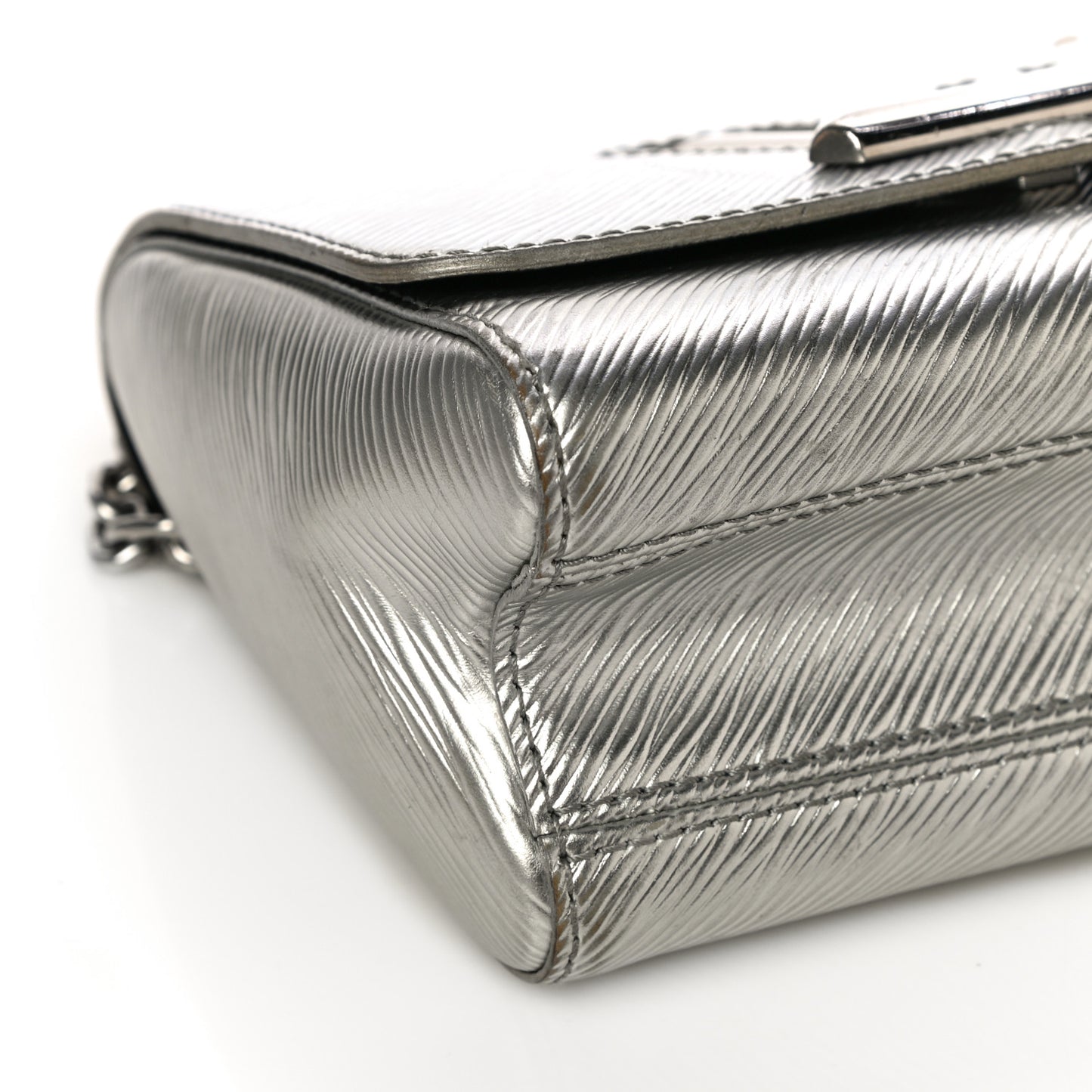 Epi Twist Shoulder Bag PM Argent