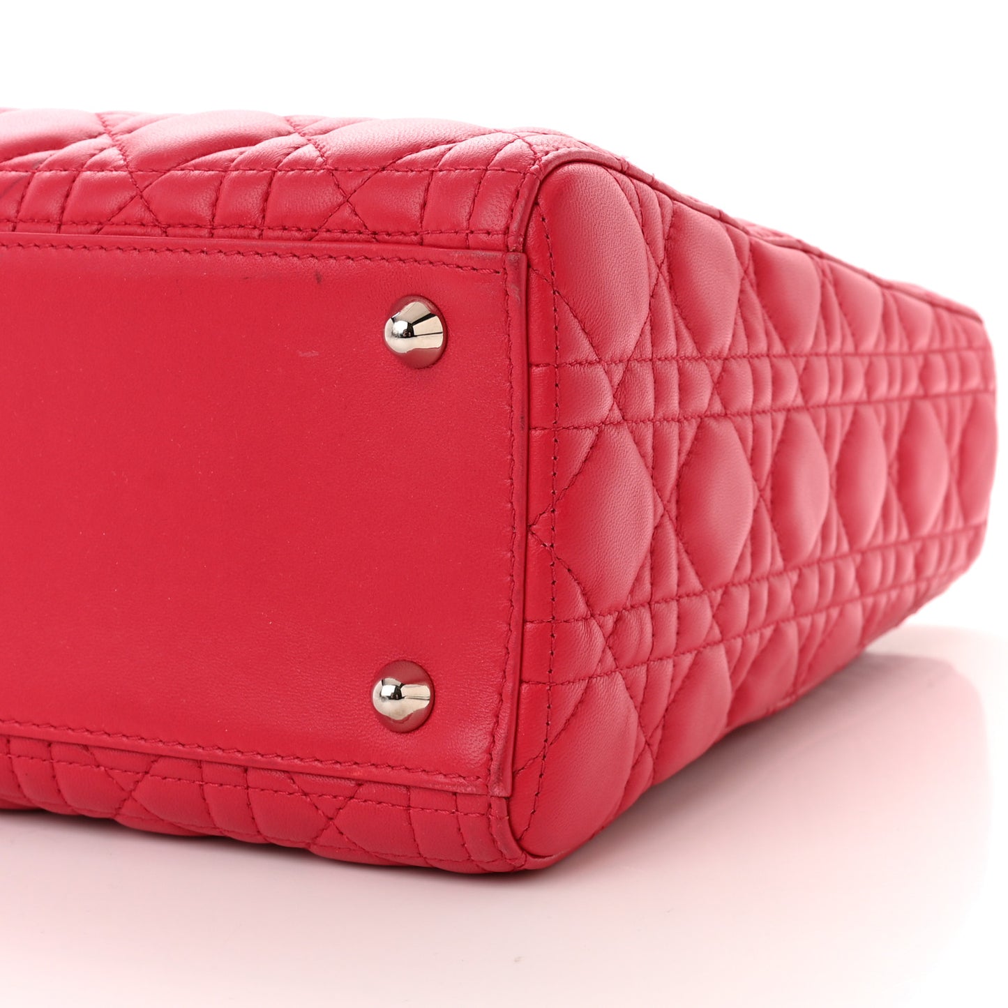 Lambskin Cannage Large Lady Dior Pink