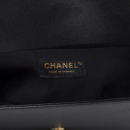 Chanel Caviar Quilted Medium Boy Flap Black 6 of 11