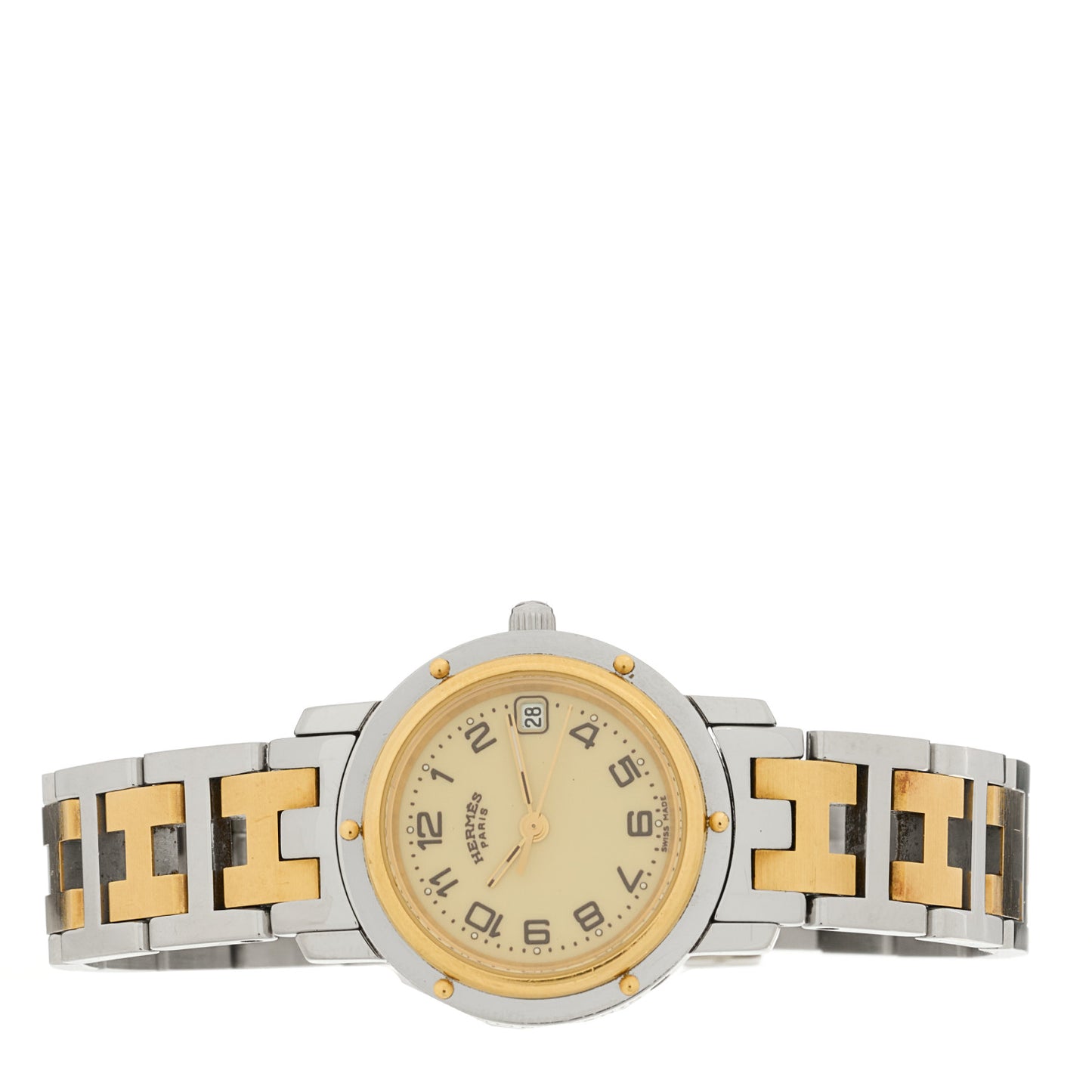 Stainless Steel 24mm Clipper Quartz Watch Gold