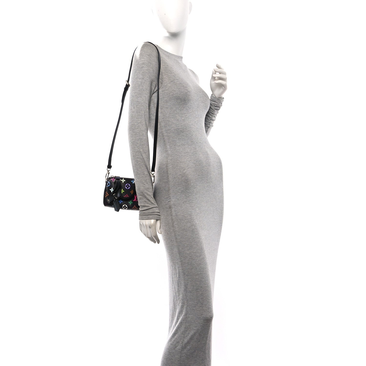 Louis Vuitton LV X TM Monogram Multicolor Nano Speedy Black 2 of 10