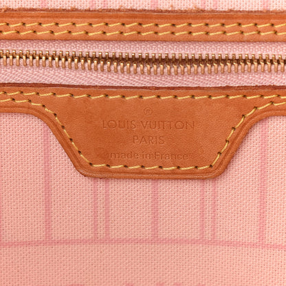 Louis Vuitton Damier Azur Neo Neverfull MM Rose Ballerine 6 of 8
