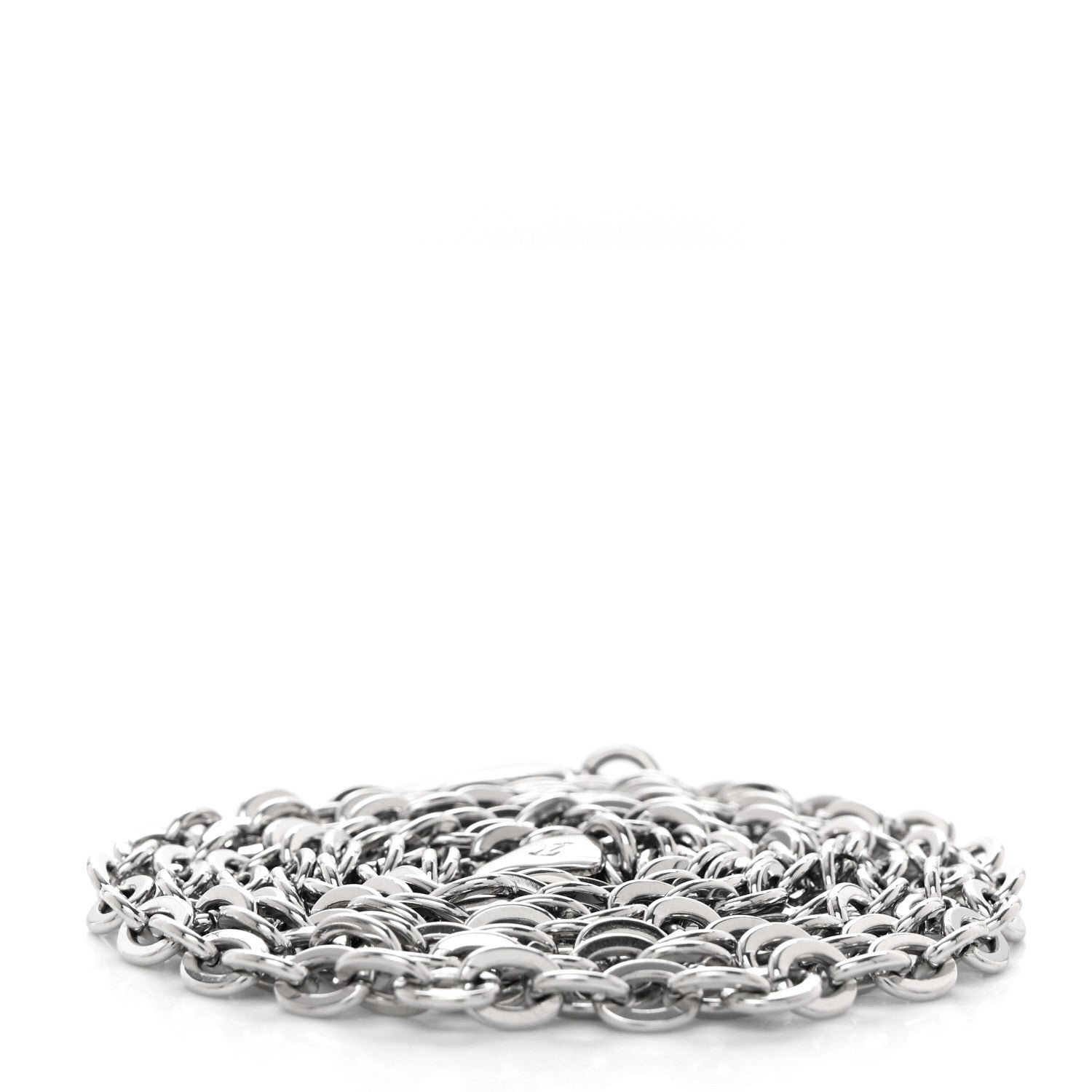 Louis Vuitton Felicie Chain Long Shoulder Strap Silver 2 of 4
