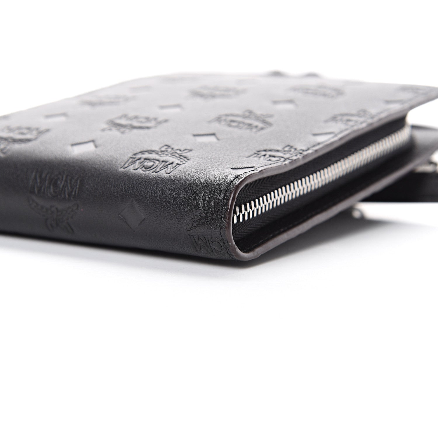 MCM Calfskin Ottomar Monogram Multi-Function Lanyard Black 9 of 12