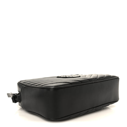 Saint Laurent Calfskin Matelasse Monogram Monochrome Lou Camera Bag Black 4 of 10