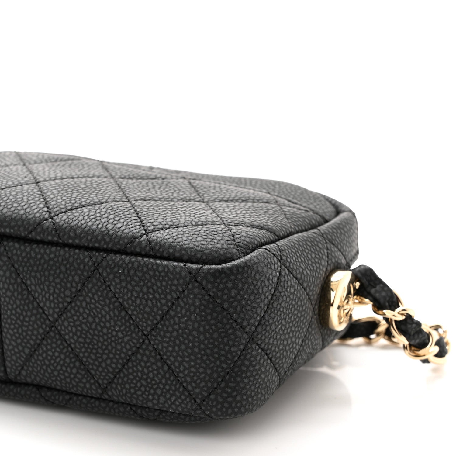Chanel Iridescent Caviar Quilted Mini Coco Tassel Camera Case Black 6 of 10