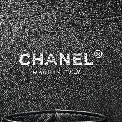 Chanel Lambskin Quilted Jumbo Double Flap So Black 6 of 15