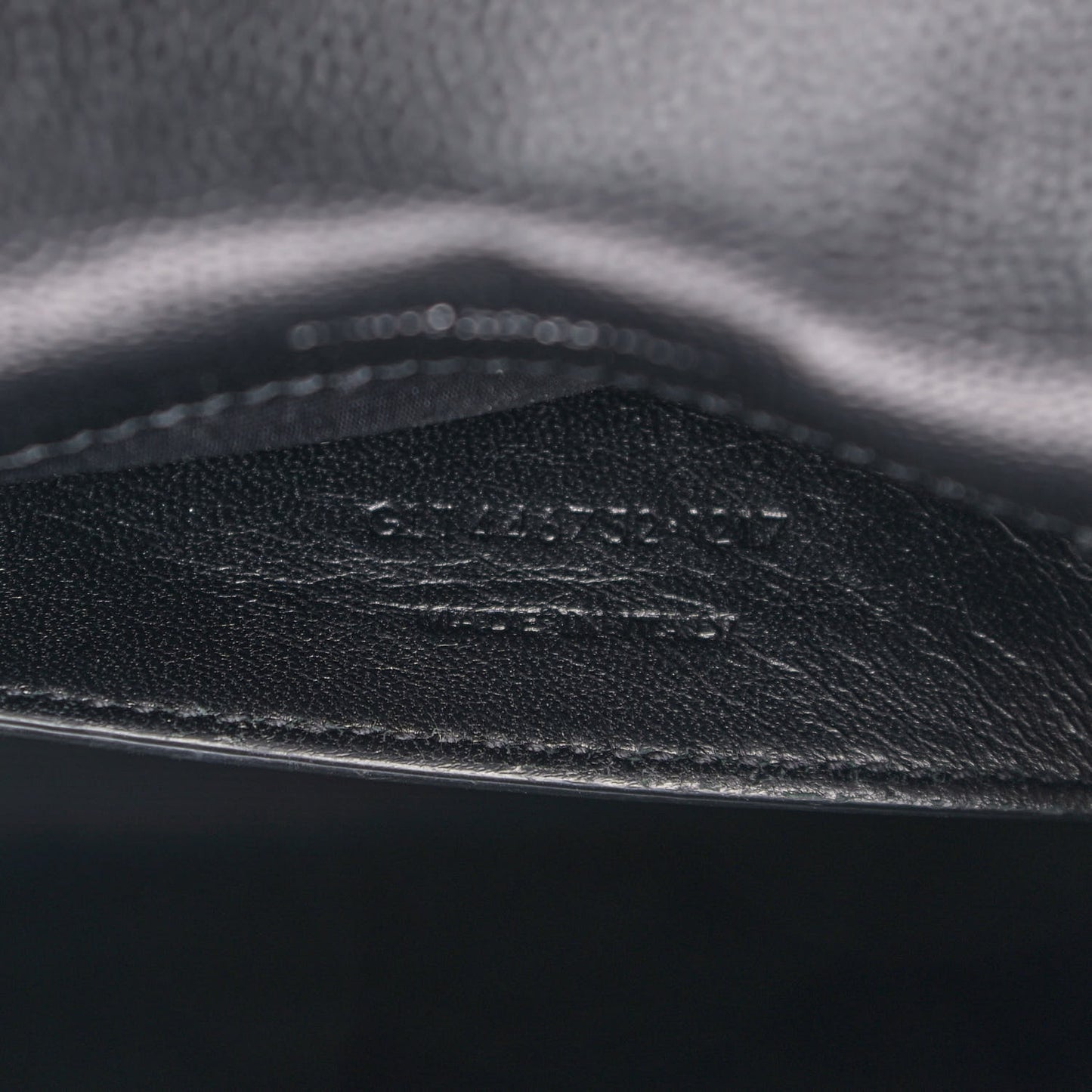 Grain De Poudre Large Classic Monogram Kate Satchel Black