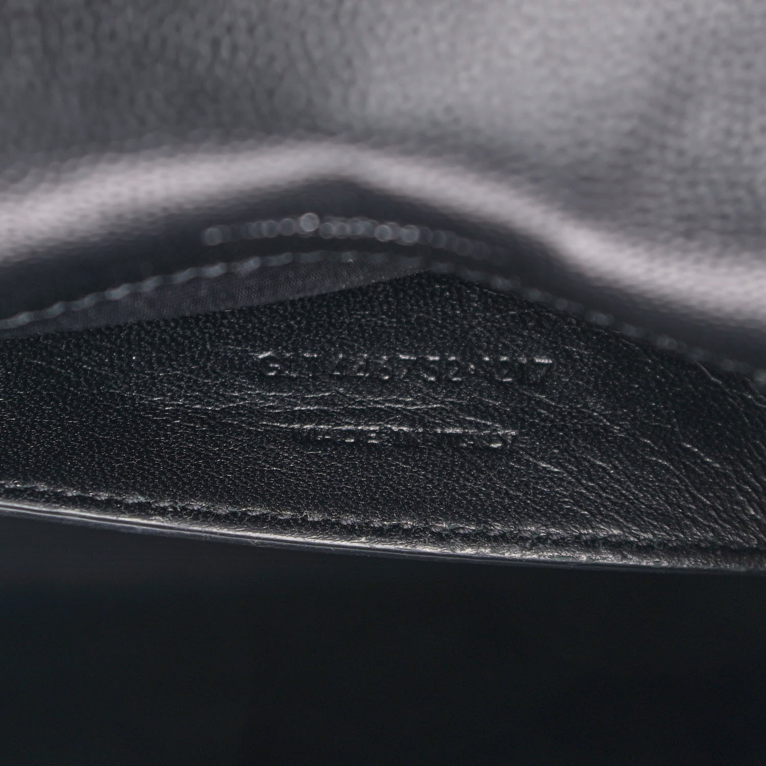 Saint Laurent Grain De Poudre Large Classic Monogram Kate Satchel Black 7 of 13