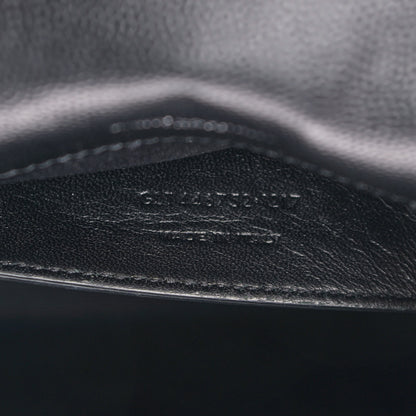 Saint Laurent Grain De Poudre Large Classic Monogram Kate Satchel Black 7 of 13