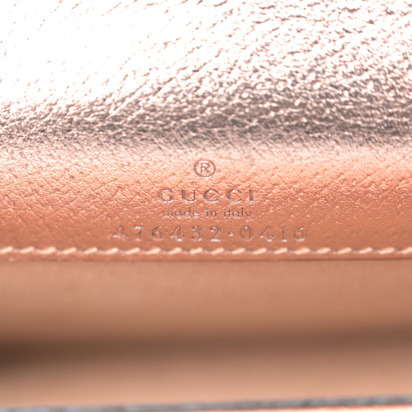 Metallic Calfskin Super Mini Dionysus Shoulder Bag Rose Gold