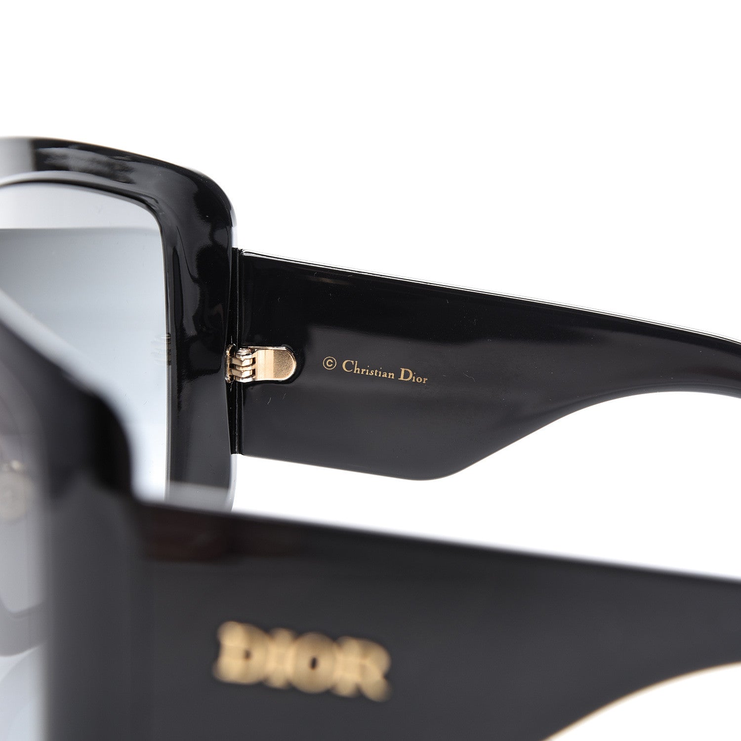 Christian Dior Acetate DiorSo Light 1 Shield Sunglasses Black 6 of 8