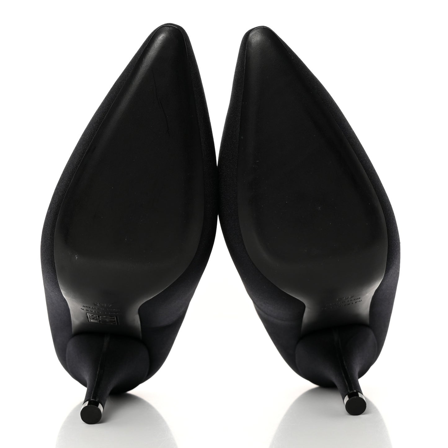 Spandex XL Pointed Toe 110mm Pumps 40.5 Black