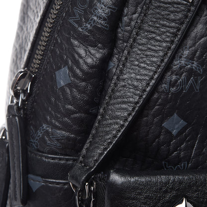 MCM Visetos Studded Small Dual Stark Backpack Black 11 of 11