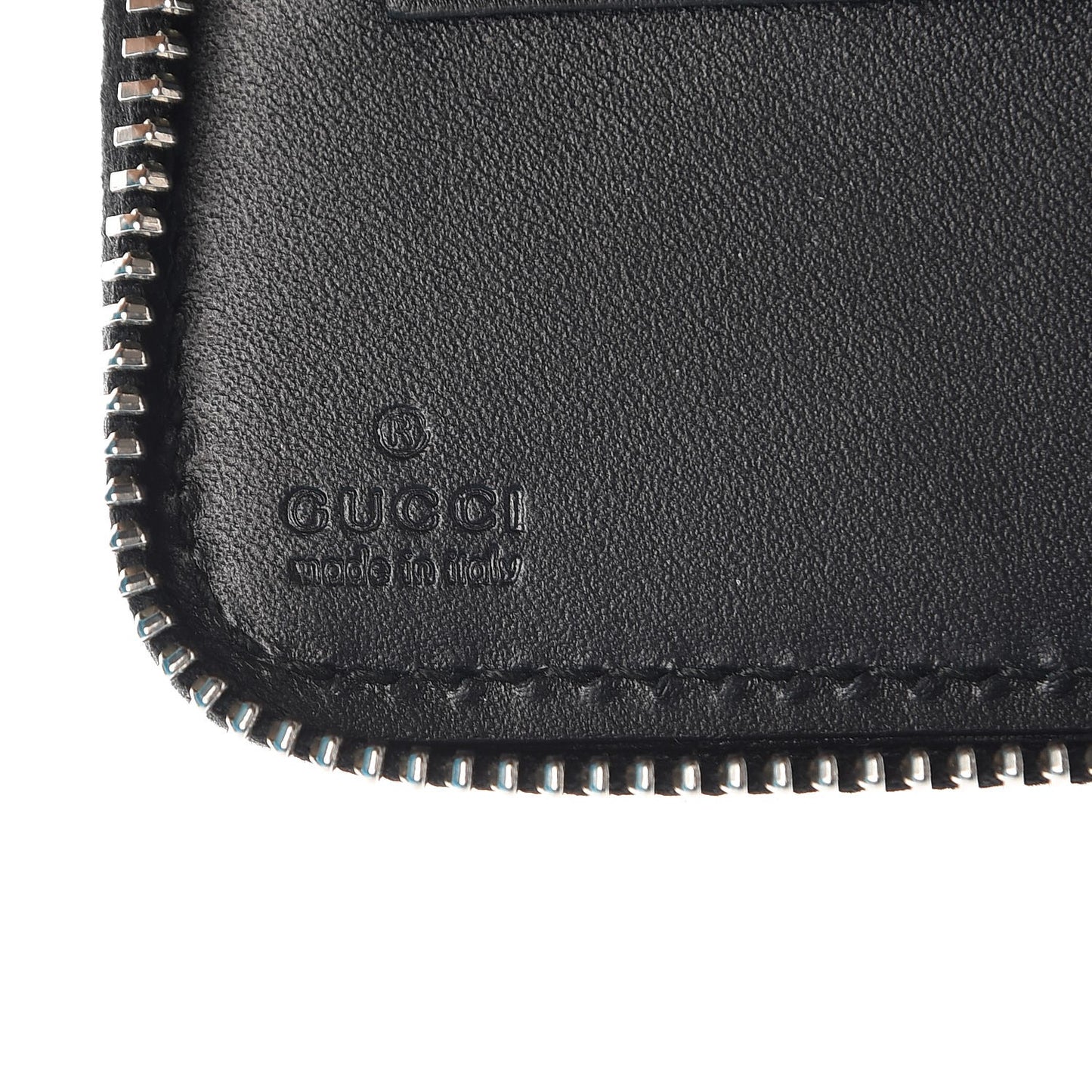 Guccissima Signature Travel Document Case Black