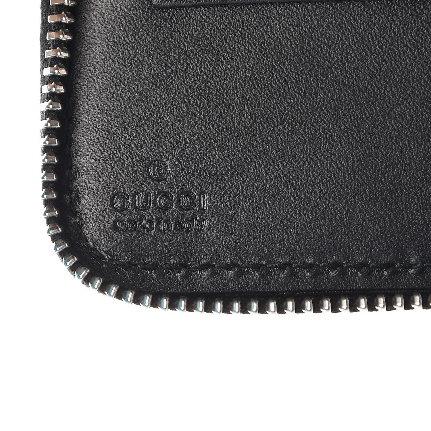 Gucci Guccissima Signature Travel Document Case Black 7 of 12