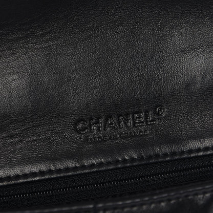 Chanel Chocolate Bar Quilted Lambskin 5 Chain Flap Black 5 of 8