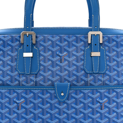 Goyard Goyardine Ambassade MM Briefcase Sky Blue 7 of 12