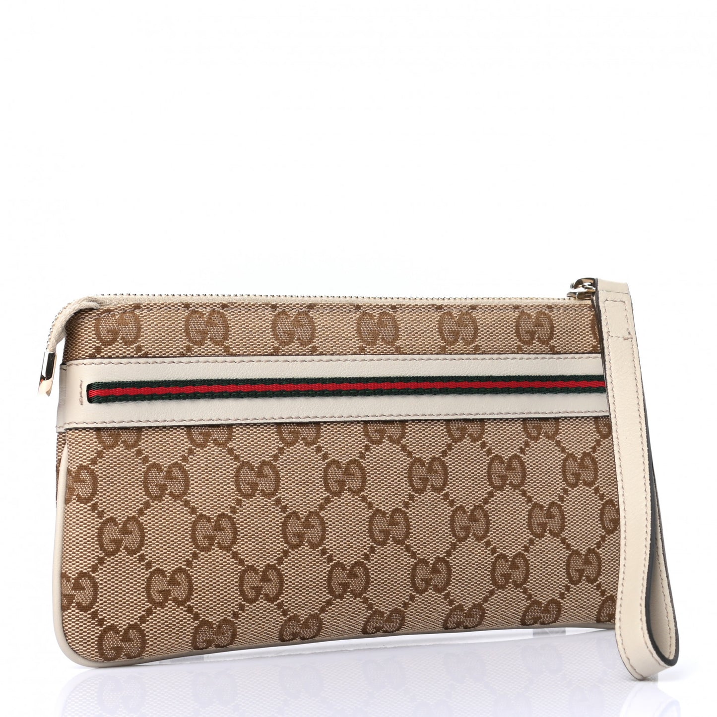 Monogram Mayfair Wristlet Off White