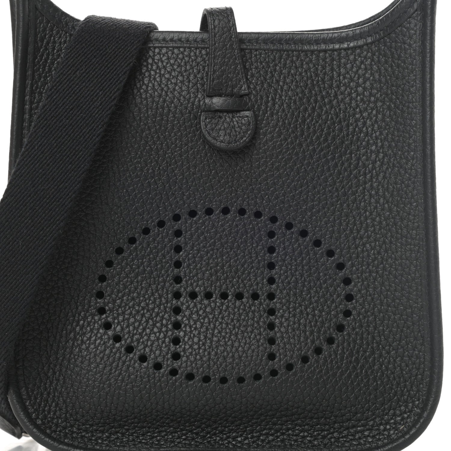 Hermes Taurillon Clemence Evelyne TPM Black 8 of 11
