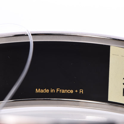 Hermes Enamel Printed Caleche Wide Bracelet 62 Orange 5 of 5