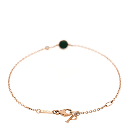 Piaget 18K Rose Gold Malachite Diamond Possession Bracelet 2 of 4