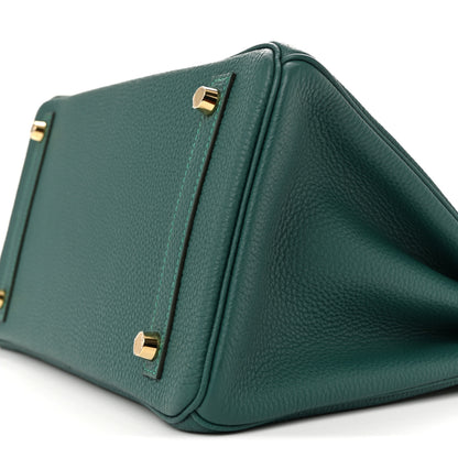Hermes Togo Birkin 30 Malachite 18 of 23