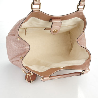 Gucci Metallic Microguccissima Medium Sukey Tote Dark Cipria 5 of 7