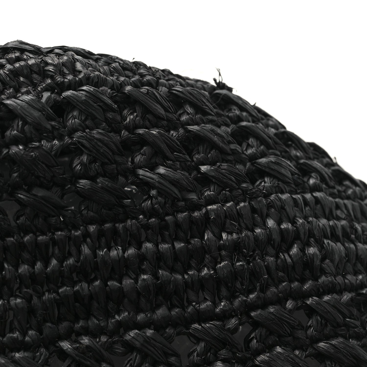 Saint Laurent Raffia Calfskin Medium Panier Tote Black 10 of 11