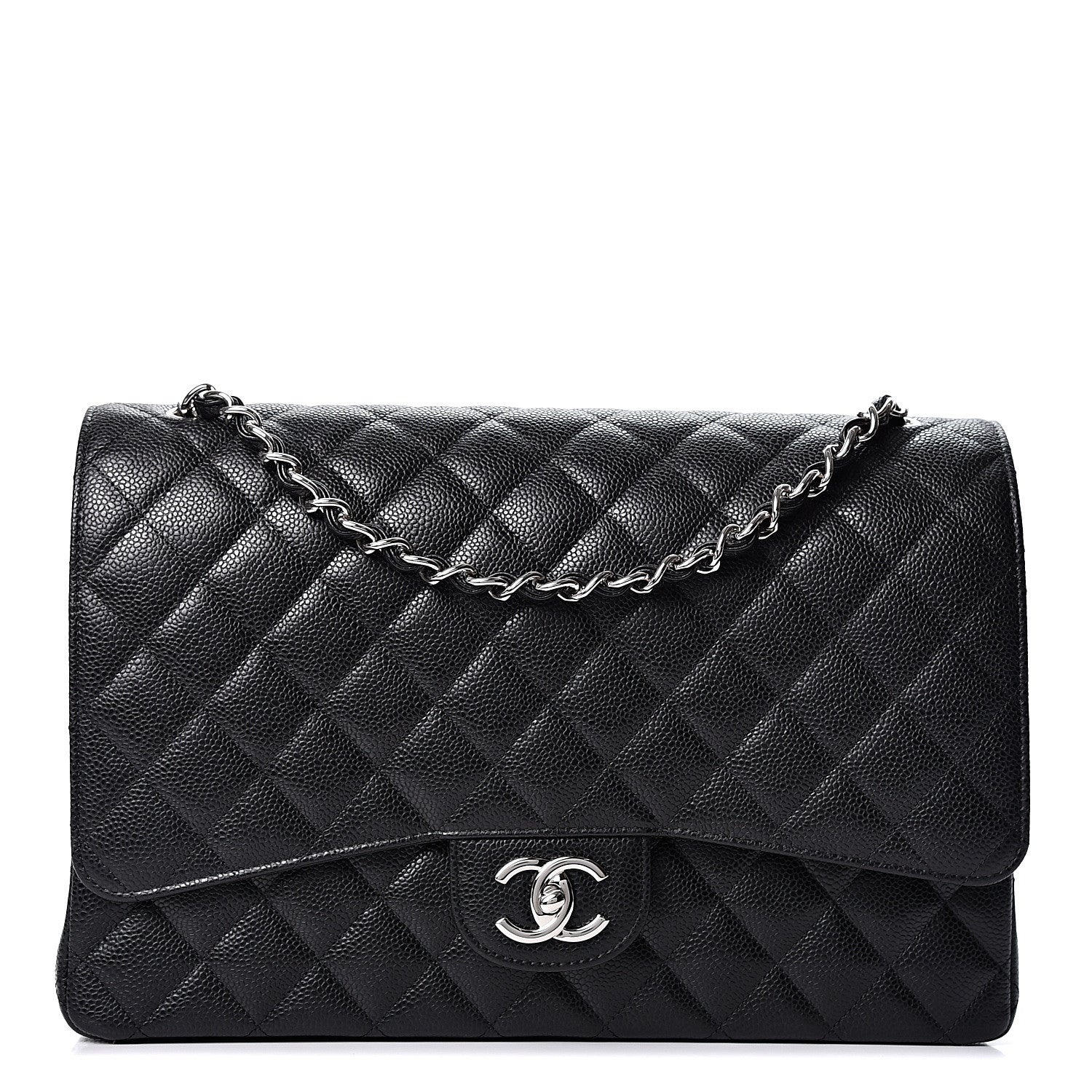 Chanel Caviar Quilted Maxi Double Flap Black 1 of 9