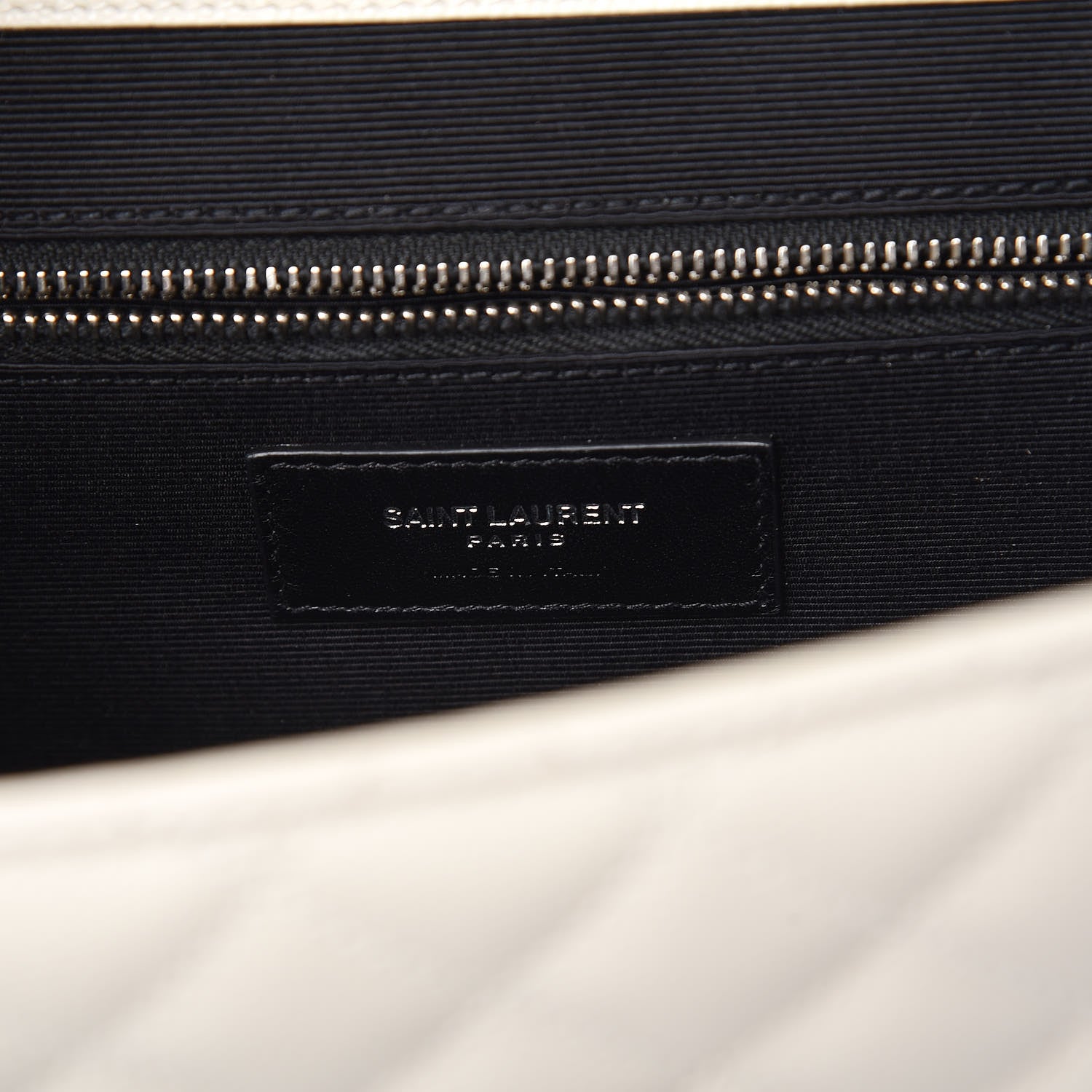 Saint Laurent Grain De Poudre Large Tri-Quilt Monogram Satchel Porcellana 6 of 11