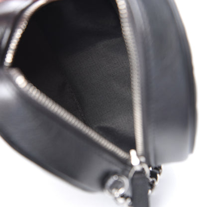 Chanel Goatskin Camellia Quilted Round Clutch With Chain Grey 5 of 10