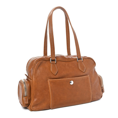 Miu Miu Nappa Top Handle Shoulder Bag Caramel 3 of 9