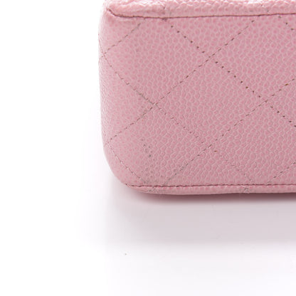 Chanel Caviar Quilted Medium Double Flap Pink 11 of 12