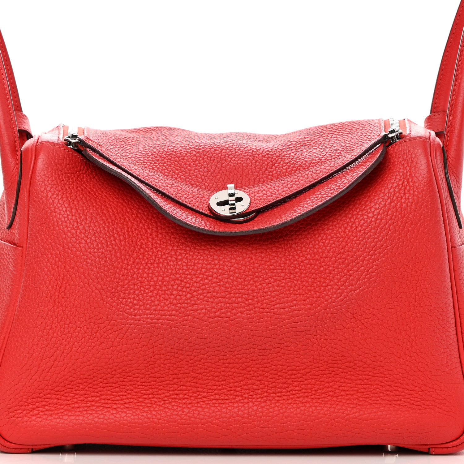Hermes Taurillon Clemence Lindy 30 Rouge Casaque 8 of 16