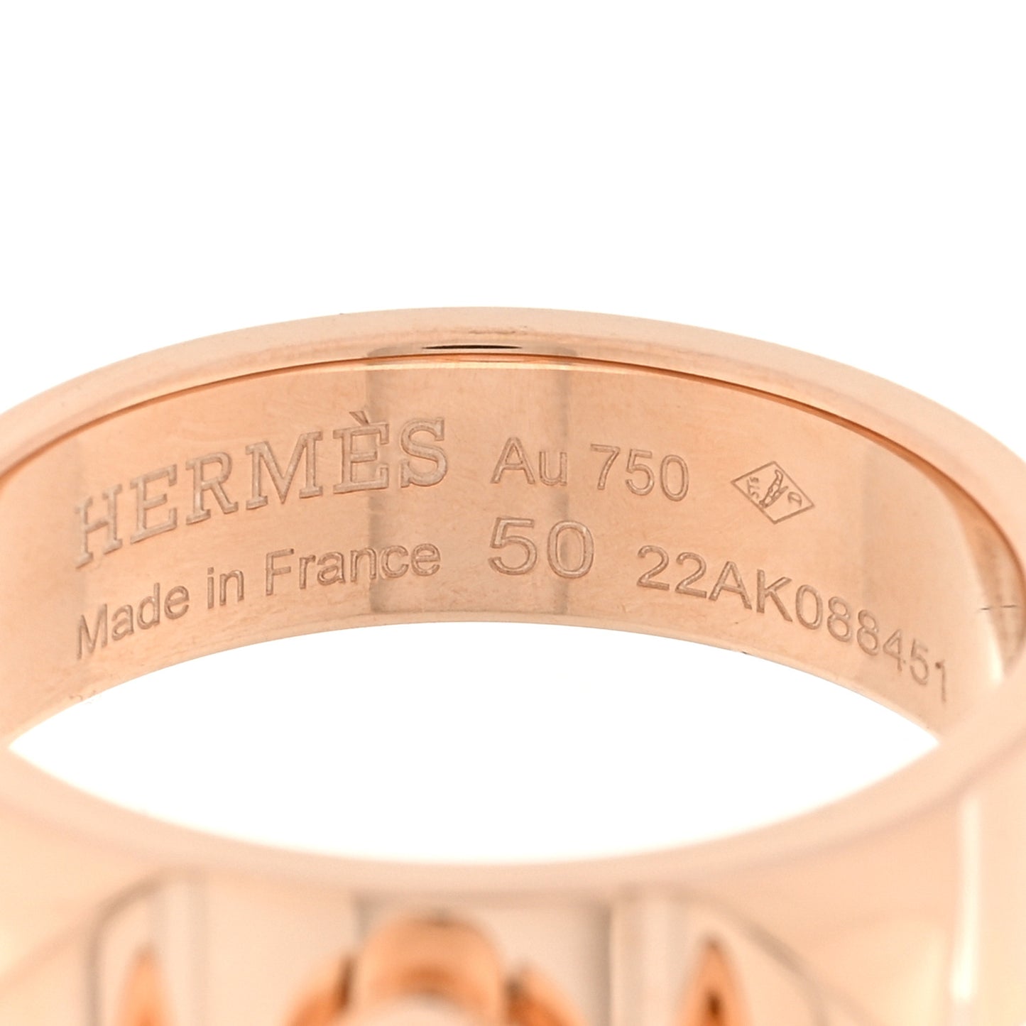 18K Rose Gold PM Collier De Chien Ring 50 5.25