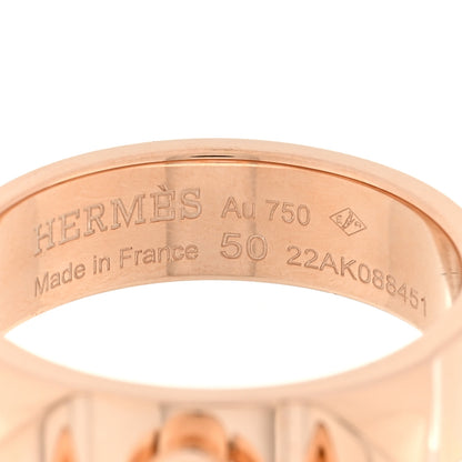Hermes 18K Rose Gold PM Collier De Chien Ring 50 5.25 4 of 4