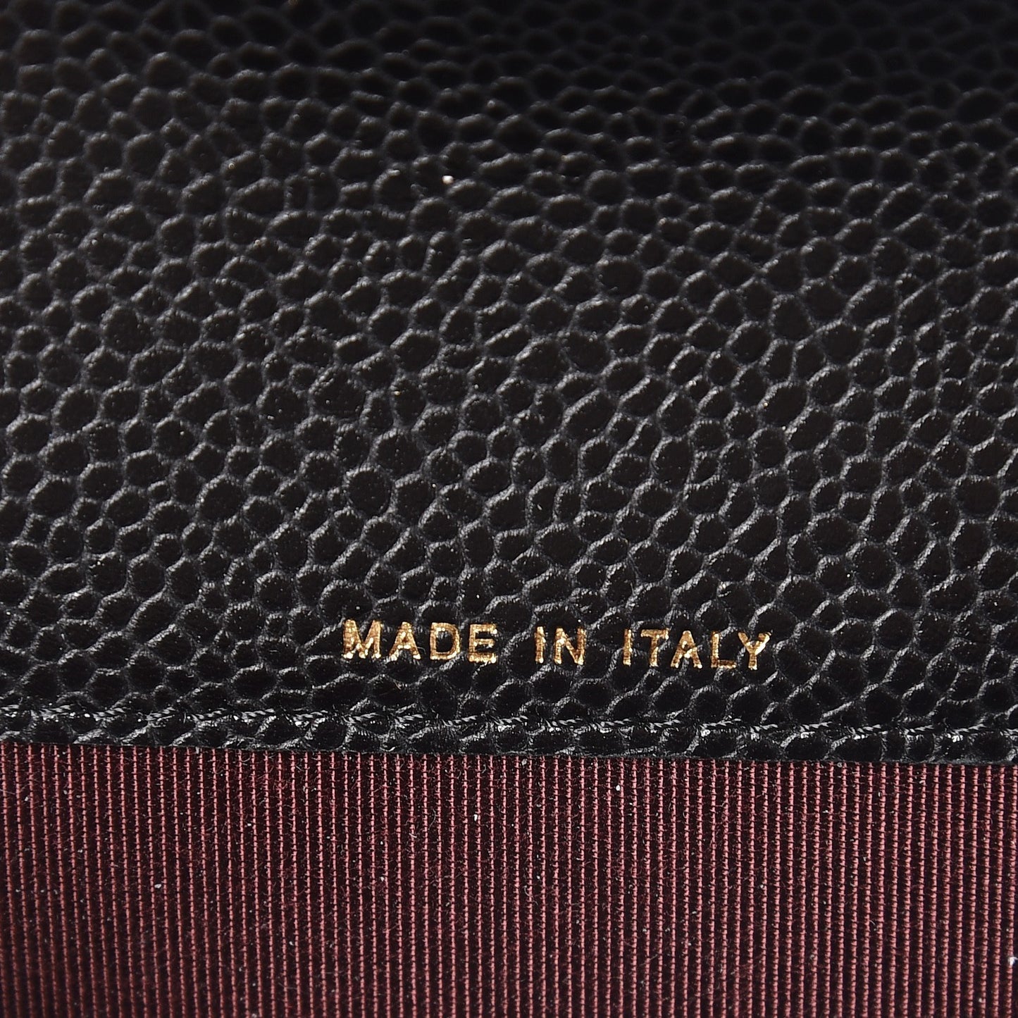 Caviar Quilted Flap Card Holder Black