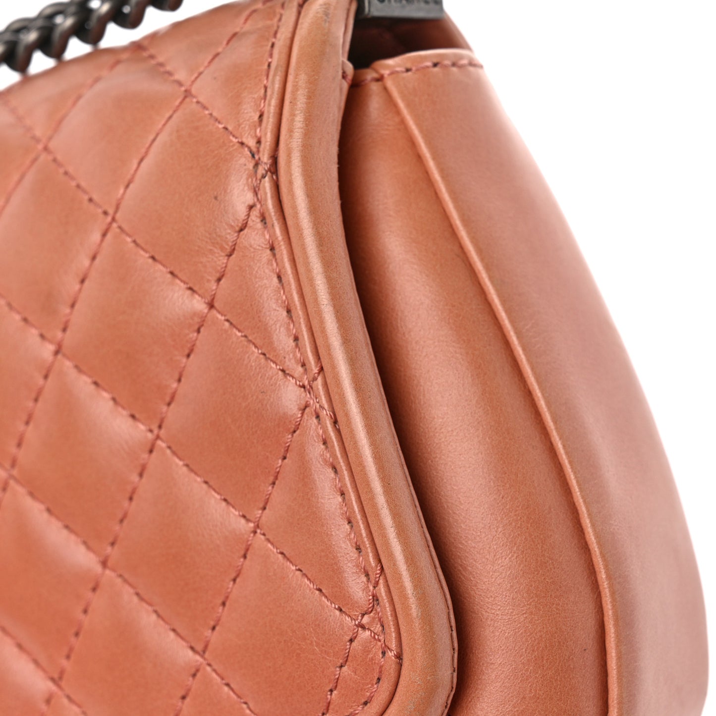 Calfskin Quilted Small Prestige Top Handle Flap Pink