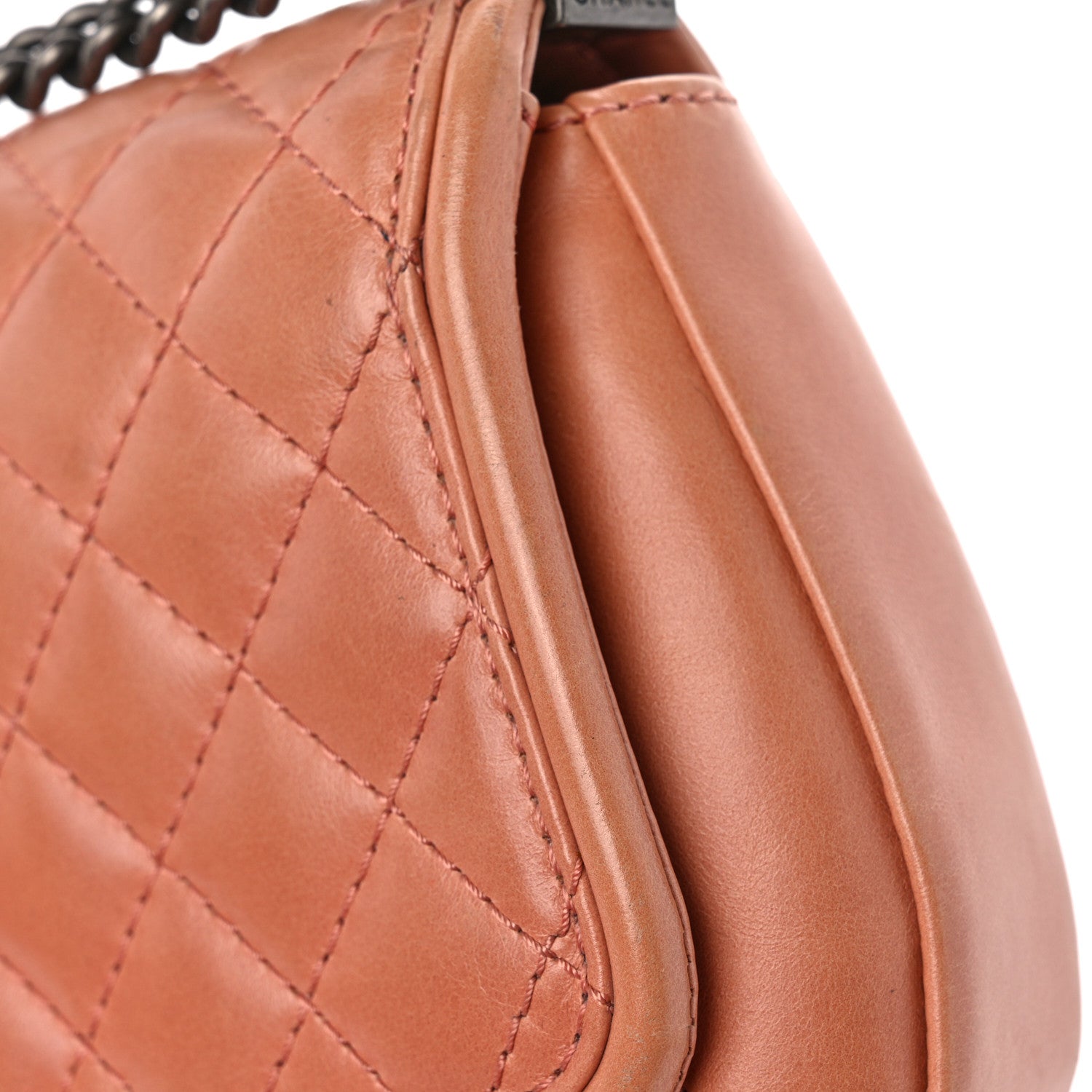 Chanel Calfskin Quilted Small Prestige Top Handle Flap Pink 13 of 13